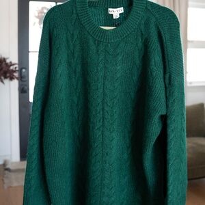 Women's Cable Knit Crewneck Pullover Sweater - Ava & Viv